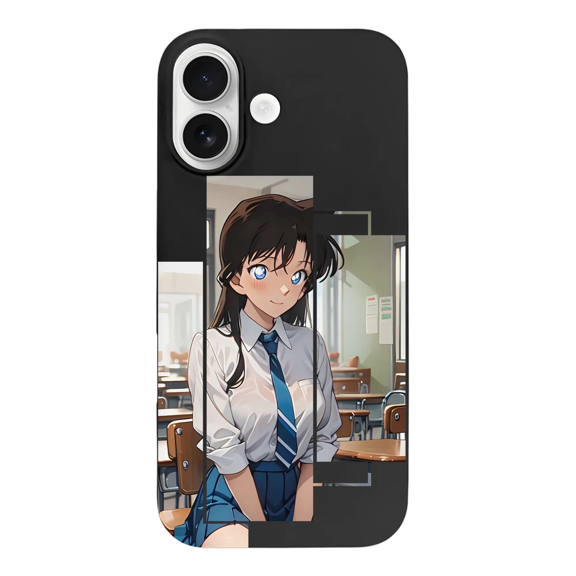 名探偵コナン グッズ 毛利 蘭 - iPhone 17 シリーズ シリコンケース 薄型 耐衝撃 指紋防止 ソフトタッチカバー 精密フィット 傷防止 保護ケース iPhone 17/17 Air/17 Pro/17 Pro Max 対応